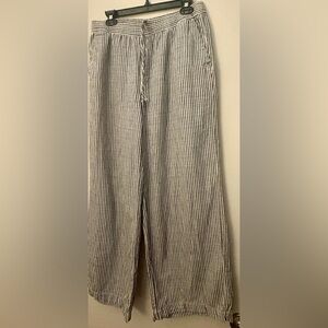 Gray Striped Pants
